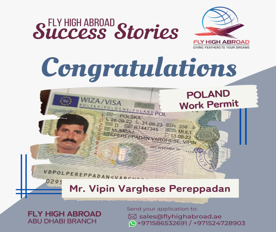 Success Story Passports_Mr. Vipin Varghese Pereppadan POLAND